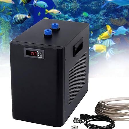 Water Chiller 160L/300L/500L, Aquarium Chiller 1/10 HP, 1/3 HP, 1/2 HP, Water Cooler Fish Tank Chiller for Seafood Cultivation Equipment,300L - Image 1 - Lot 9364