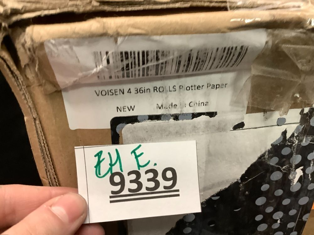 VOISEN Wide Format Paper,4 Rolls Plotter Paper 36in - Image 4 - Lot 9339