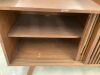 Jokuna 48" Vinyl Media Unit - Walnut - Thumbnail 6