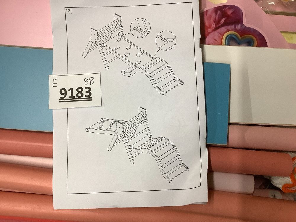 Pikler Triangle Set with Cushion, 9-in-1 Kids Climbing Toys for Toddlers 1-3 Inside, Montessori Toddler Climbing Toys Indoor, Large Wooden Pikler Triangle Climbing Set Baby Playground for Children - Image 3 - Lot 9183