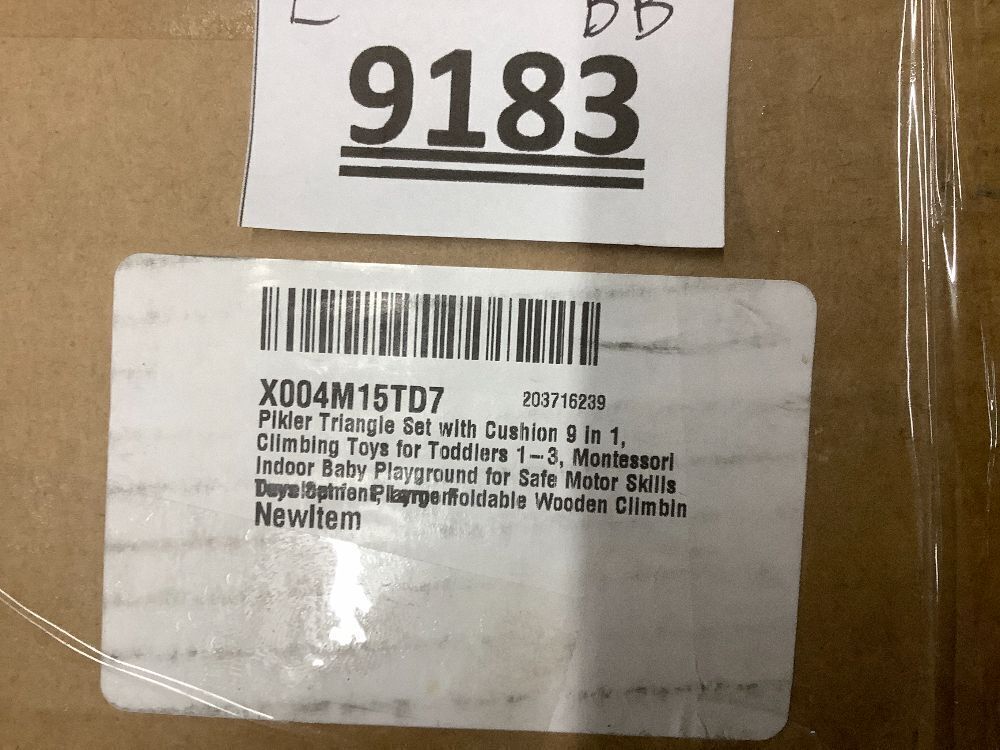 Pikler Triangle Set with Cushion, 9-in-1 Kids Climbing Toys for Toddlers 1-3 Inside, Montessori Toddler Climbing Toys Indoor, Large Wooden Pikler Triangle Climbing Set Baby Playground for Children - Image 5 - Lot 9183