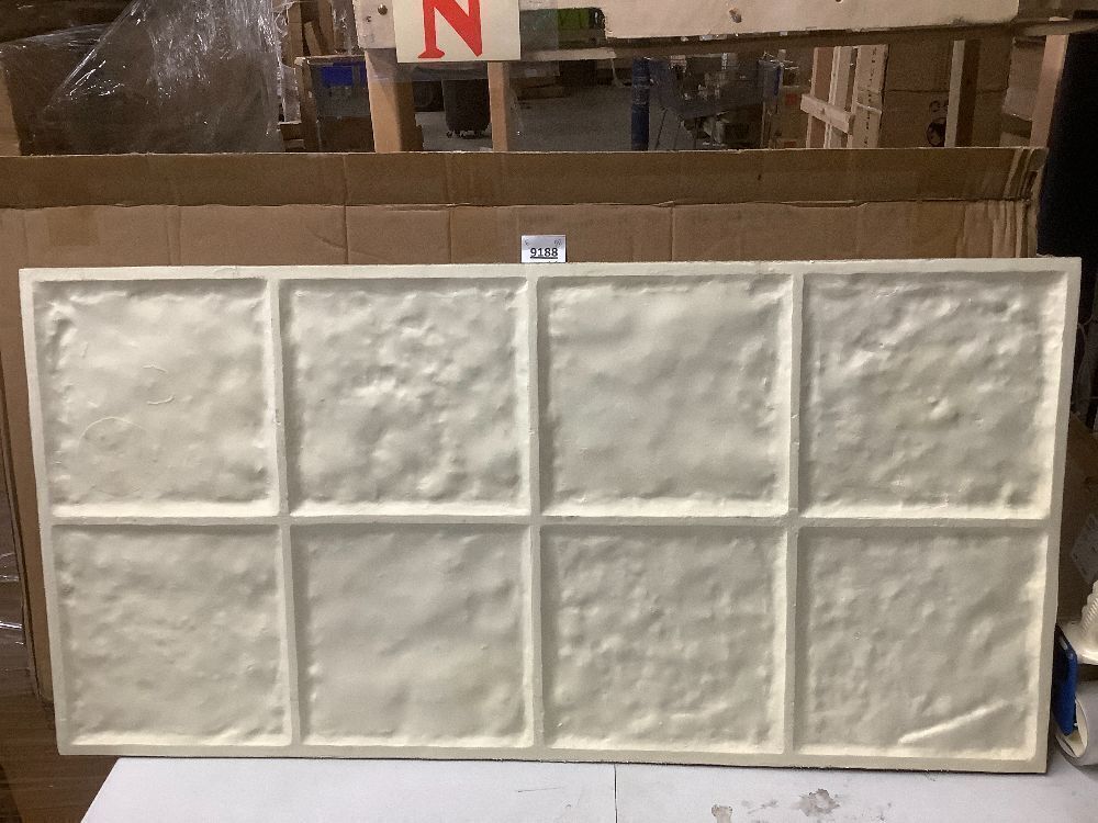 5-Pack 3D Faux Stone Wall Panels, PU Cement-Texture Wainscoting Panels for Interior Walls – Waterproof & Lightweight, Covers 38.7 Sq.Ft, 47.2" x 23.6", for TV Wall, Living Room,Cement Gray - Image 3 - Lot 9188