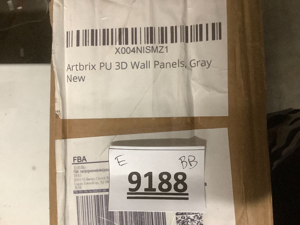5-Pack 3D Faux Stone Wall Panels, PU Cement-Texture Wainscoting Panels for Interior Walls – Waterproof & Lightweight, Covers 38.7 Sq.Ft, 47.2" x 23.6", for TV Wall, Living Room,Cement Gray - Image 6 - Lot 9188