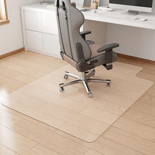 KMAT Office Chair Mat,Easy Glide Hard Wood Tile Floor Mats,Chair Mat for Home Office Rolling Chair,Heavy Duty Floor Protector -36"x48" with Lip - Lot 9198