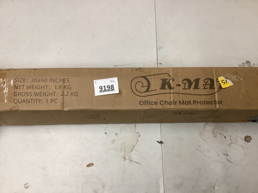 KMAT Office Chair Mat,Easy Glide Hard Wood Tile Floor Mats,Chair Mat for Home Office Rolling Chair,Heavy Duty Floor Protector -36"x48" with Lip - Image 2 - Lot 9198