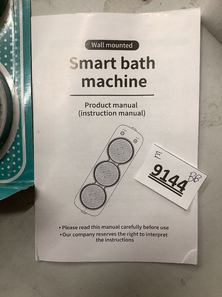 Electric Back Scrubber for Shower, Wall Mounted Electric Shower Back Scrubber, Dry Brushing Body Brush for Bathing, Cleansing, Exfoliating and Massaing, with 3 Spin Skin Bath Brush Heads - Image 3 - Lot 9144