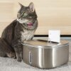 PawsPik BOSS-01 Stainless Steel Rechargeable Battery Operated Cat & Small Dog Water Fountain, 108.2-oz - Thumbnail 1