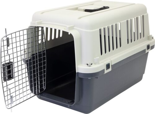 SportPet Designs Airline Approved Dog Kennel, Grey - Lot 9350