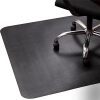 Office Rolling Chair Mat for Hardwood and Tile Floor, Black, Anti-Slip, Non-Curve, Chair Mat Best for Under The Computer Desk, 47 x 35 Rectangular Non-Toxic Plastic Protector, Not for Carpet - Thumbnail 1