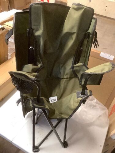 Portable Folding Camping Chairs with Canopy Shade, Beach Chair for Adults, Durable Weather Resistant Oxford Cloth, Camping Chair with Canopy for Outdoors - Lot 9189