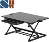 SHW 32-Inch Height Adjustable Standing Desk Converter Riser Workstation, Black - Thumbnail 1