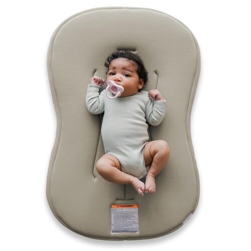 Snuggle Me Baby Lounger Curve (0-6 Months) - Premium Organic Cotton with Foam Core, Machine-Washable Cover, Buttery-Soft & Breathable Infant Lounger with Travel Bag - Lot 9529