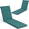 Crestlive Outdoor Chaise Lounge Cushions, 3 Years Fade Resistant Water Resistant Lounge Chair Cushion - Thumbnail 1