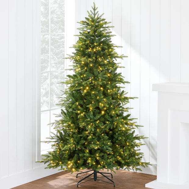 Pre-Lit Artificial Full Aspen Christmas Tree w/ 2-in-1 Micro LED Lights - Image 1 - Lot 9561