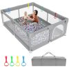 79"×71" Extra Large Baby Playpen, Big Playpen for Babies and Toddlers, Gap-Free, Climb-Proof Play Yard, Spacious Baby Play Pen with Zippered Door and Storage Bag - Thumbnail 1