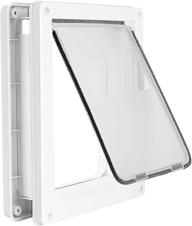 Large Doggie Door with Magnetic Locking Panel for Home Security - Durable & Weatherproof 17x14 for Medium to Large Dogs, Cats, Pets. Easy to Install - Lot 9654