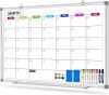 Magnetic Dry Erase Board Calendar for Wall 36" x 24", Monthly Calendar Whiteboard for Wall, Planning Board Bulletin Board Portable Board for Office, School, Home, Kitchen, Planning, Memo - Thumbnail 1