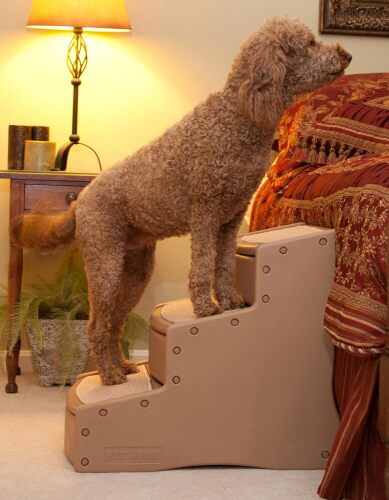 Pet Gear Easy Step III Extra Wide Pet Stairs, 3 Step for Dogs/Cats up to 200 pounds, Removable/Washable Carpet, Easy Assembly (No Tools Required) - Lot 9745