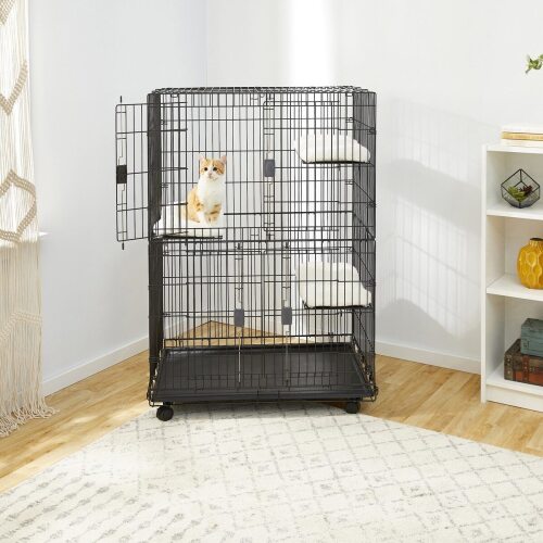 Frisco Collapsible Wire Cat Cage Playpen - Lot 9755