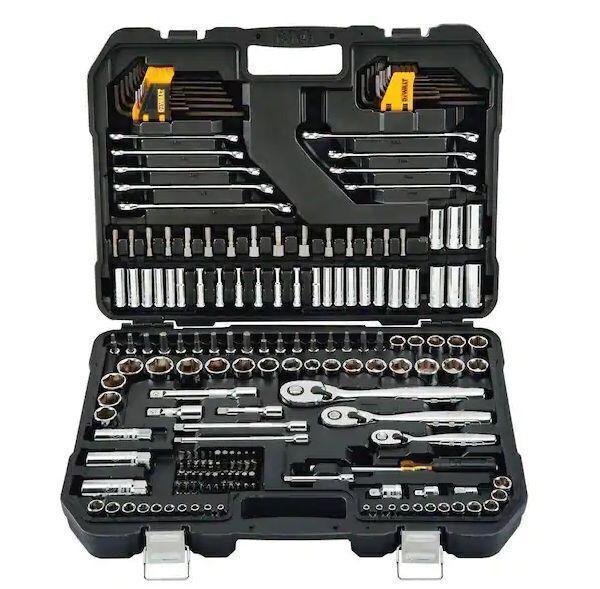 DEWALT 1/4 in., 3/8 in., and 1/2 in. Drive Polished Chrome Mechanics Tool Set (200-Piece) - Image 1 - Lot 21JF