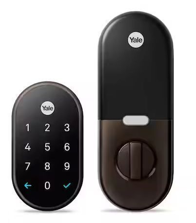 Google Nest x Yale Lock Tamper-Proof Smart Deadbolt Lock with Nest Connect, Oil Rubbed Bronze - Lot 53JF