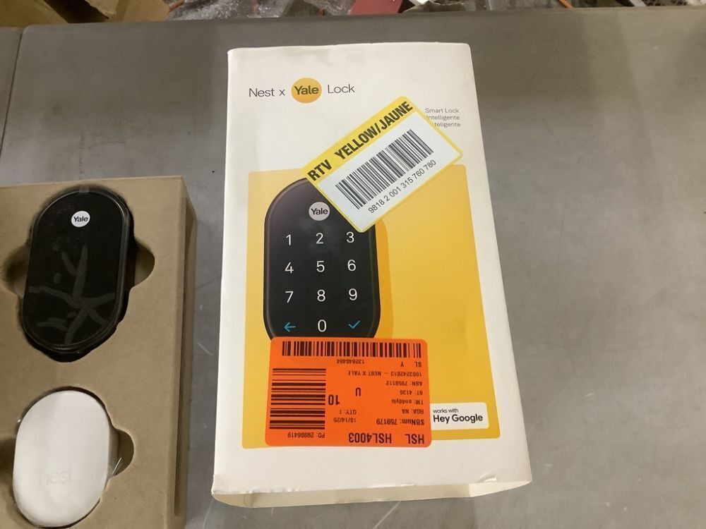 Google Nest x Yale Lock Tamper-Proof Smart Deadbolt Lock with Nest Connect, Oil Rubbed Bronze - Image 5 - Lot 53JF