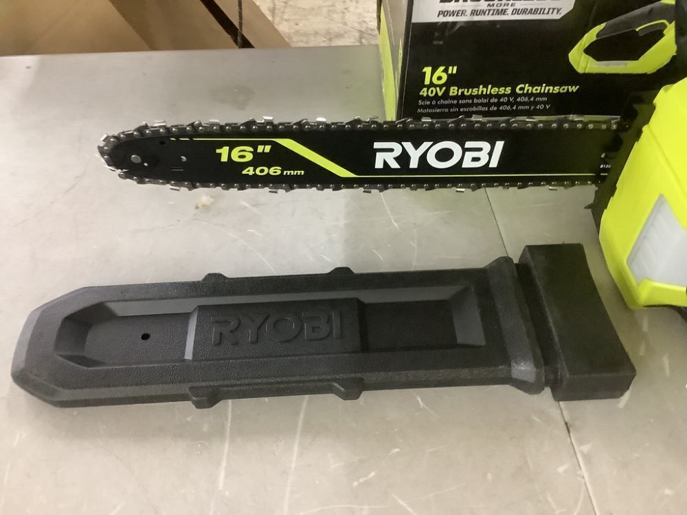 RYOBI 40V HP Brushless 16 in. Battery Cordless Electric Chainsaw (Tool Only) - Image 3 - Lot 71JF