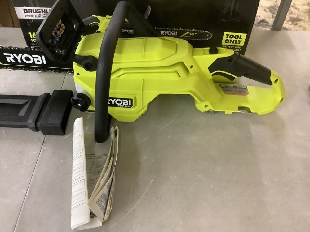 RYOBI 40V HP Brushless 16 in. Battery Cordless Electric Chainsaw (Tool Only) - Image 4 - Lot 71JF