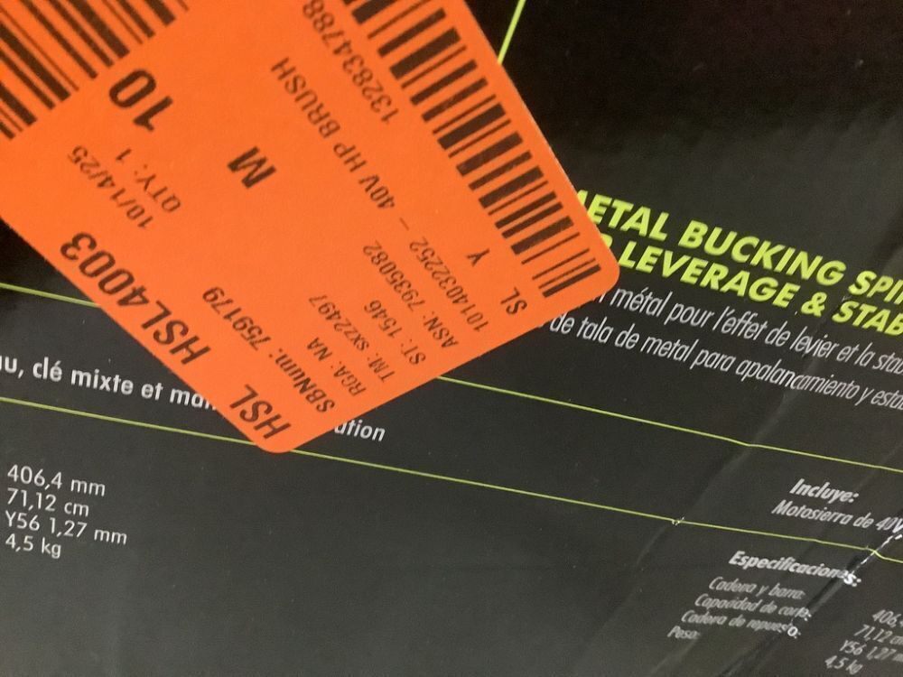 RYOBI 40V HP Brushless 16 in. Battery Cordless Electric Chainsaw (Tool Only) - Image 6 - Lot 71JF