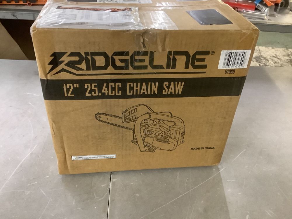 RIDGELINE 12 in. 25.4 cc 2-Stroke Gas Powered Portable Chainsaw with Top Handle - Image 2 - Lot 90JF