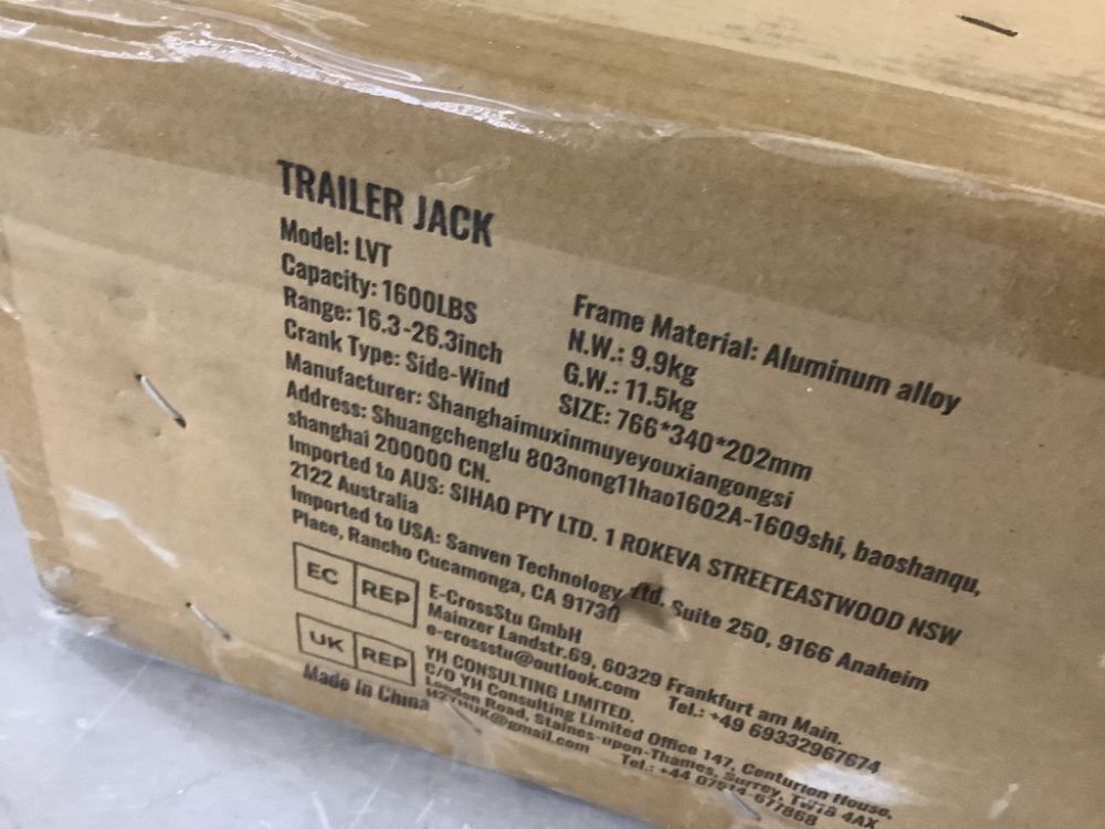 VEVOR 1600 lbs. Heavy Duty Swivel Boat Trailer Jack, 10 in. Lift, Bolt-on - Image 8 - Lot 92JF