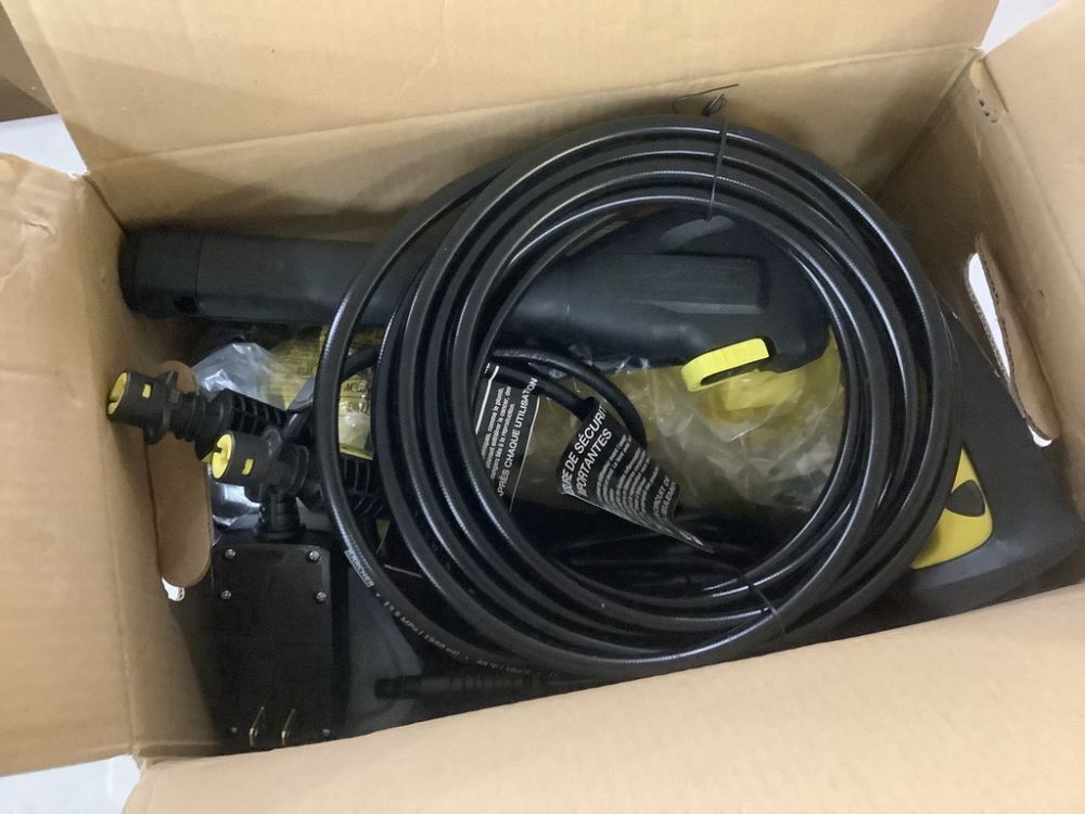 Karcher K 3-Horizontal FJ Cold Water Electric Pressure Washer, 1800 psi, 1.45 GPM, 2-Spray Wands, Foam Jet, Hose, Compact Design - Image 3 - Lot 96JF