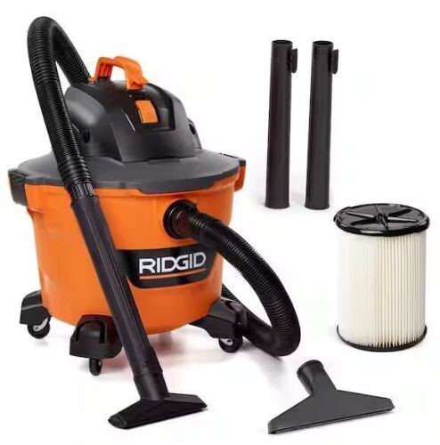 RIDGID 9 Gal. 4.25 Peak HP NXT Shop Vacuum Wet Dry Vac with General Debris Filter, Locking Hose and Attachments - Lot 99JF