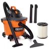 RIDGID 9 Gal. 4.25 Peak HP NXT Shop Vacuum Wet Dry Vac with General Debris Filter, Locking Hose and Attachments - Thumbnail 1
