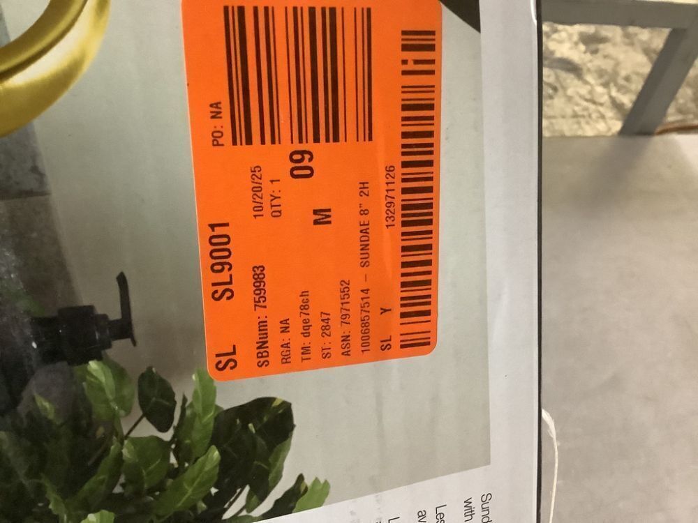 KOHLER Sundae 8 in. Widespread Double Handles Bathroom Faucet in Vibrant Brushed Moderne Brass - Image 4 - Lot 132JF