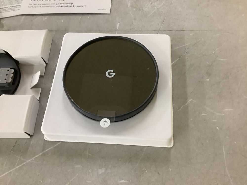 Google Nest Smart Programmable Wi-Fi Thermostat, Charcoal - Image 2 - Lot 133JF