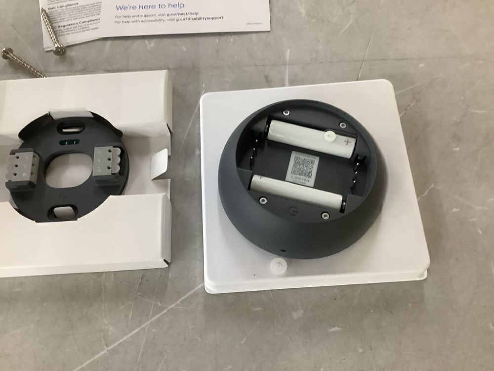 Google Nest Smart Programmable Wi-Fi Thermostat, Charcoal - Image 6 - Lot 133JF