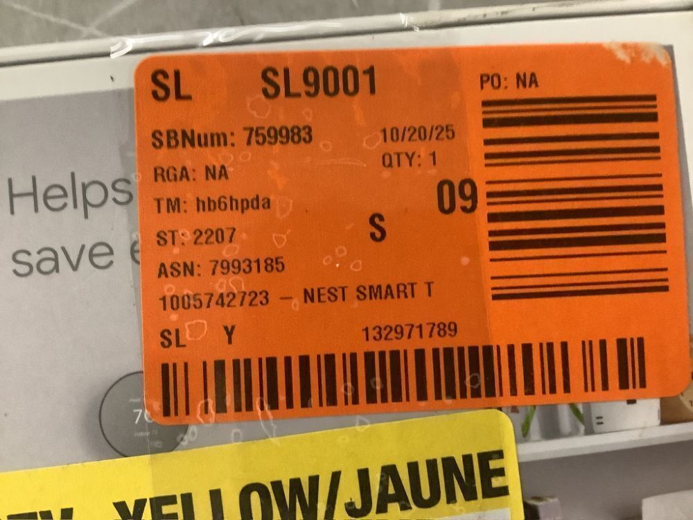 Google Nest Smart Programmable Wi-Fi Thermostat, Charcoal - Image 7 - Lot 133JF