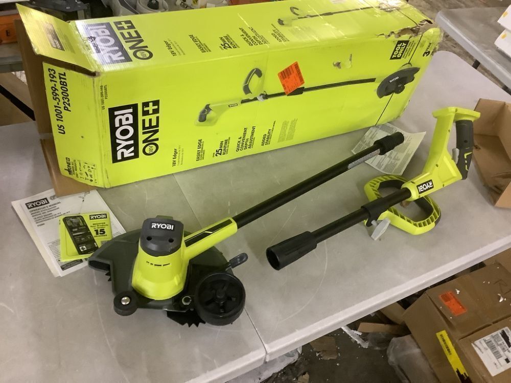 RYOBI ONE+ 18V 9 in. Cordless Battery Edger (Tool Only) - Image 2 - Lot 136JF