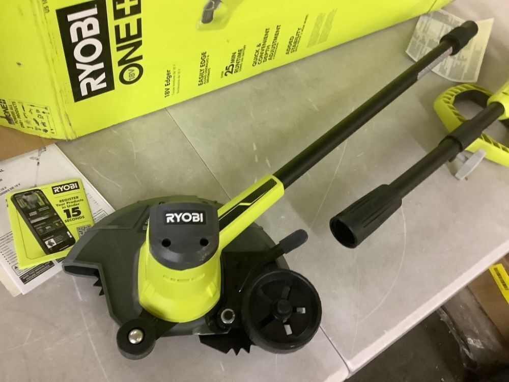 RYOBI ONE+ 18V 9 in. Cordless Battery Edger (Tool Only) - Image 3 - Lot 136JF