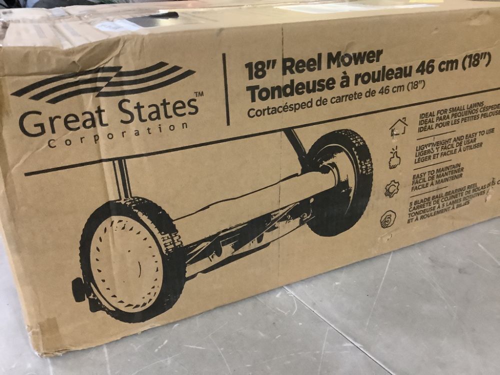 Great States Corporation 18 in. 5-Blade Manual Walk Behind Reel Lawn Mower - Image 3 - Lot 138JF