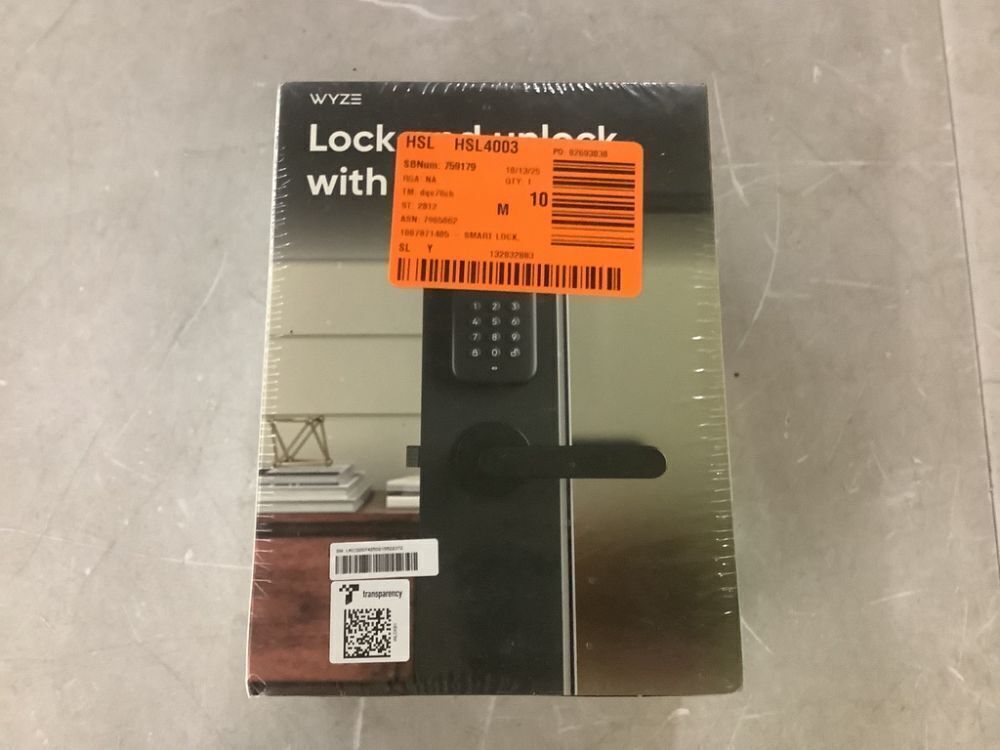 Wyze Smart Lock, Fingerprint Keyless Entry, Bluetooth Deadbolt Replacement, In-App Monitoring and Scheduled Access - Image 2 - Lot 140JF