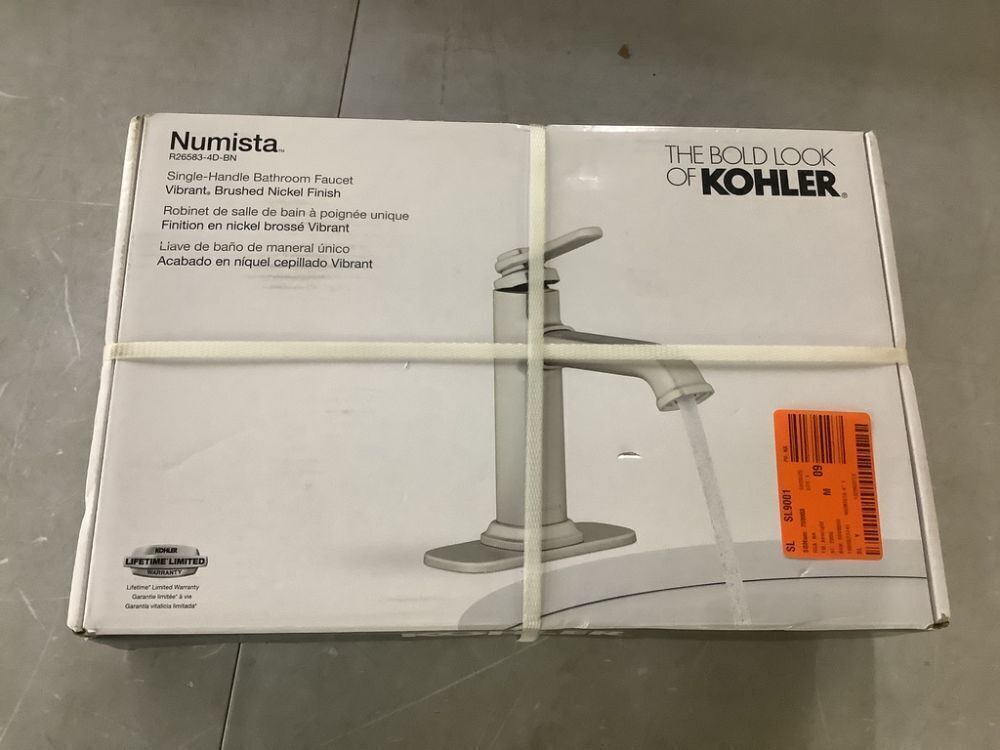 KOHLER Numista Single-Handle Single Hole Bathroom Faucet in Vibrant Brushed Nickel - Image 2 - Lot 148JF