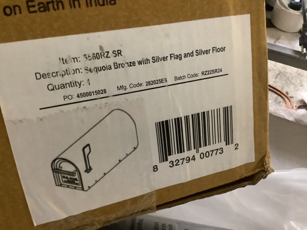 Architectural Mailboxes Sequoia Rubbed Bronze, Large, Steel, Heavy Duty Post Mount Mailbox - Image 5 - Lot 233JF