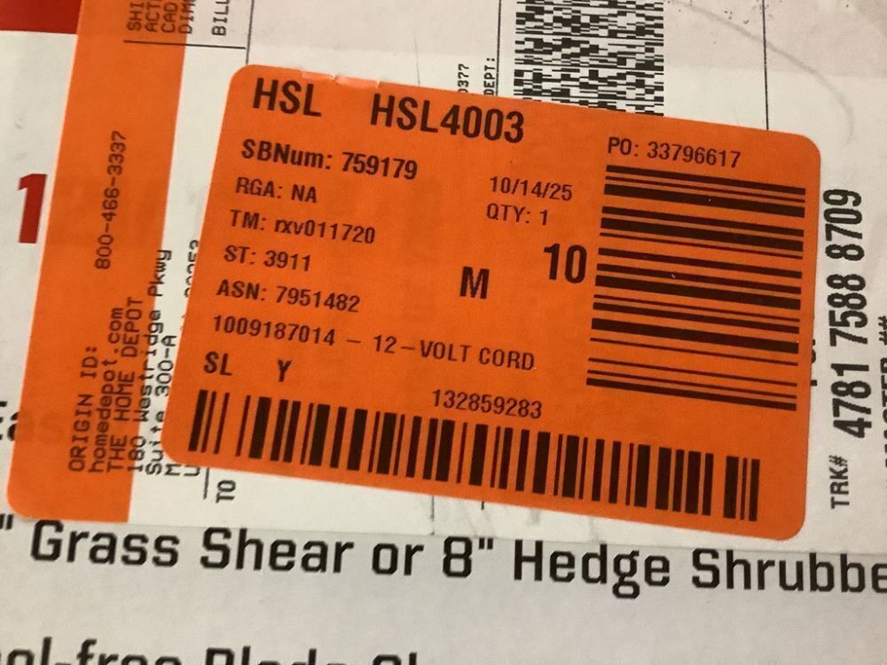 Homelite 12V Lithium Cordless Battery Grass Shear and Shrubber Trimmer with Internal 2.5 Ah Battery and Charger - Image 5 - Lot 234JF