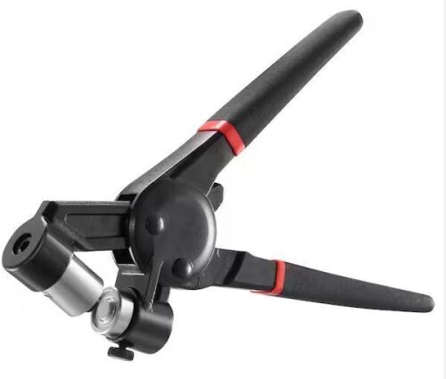 VEVOR 500-Piece Grommet Kit, 3/8 in. Metal Eyelets in Gold and Silver, w/ Press Pliers, Hole Punch - Lot 239JF