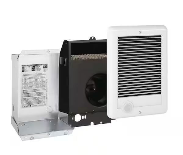 Cadet 240-volt 1,000-watt Com-Pak In-wall Fan-forced Electric Heater in White - Image 1 - Lot 240JF