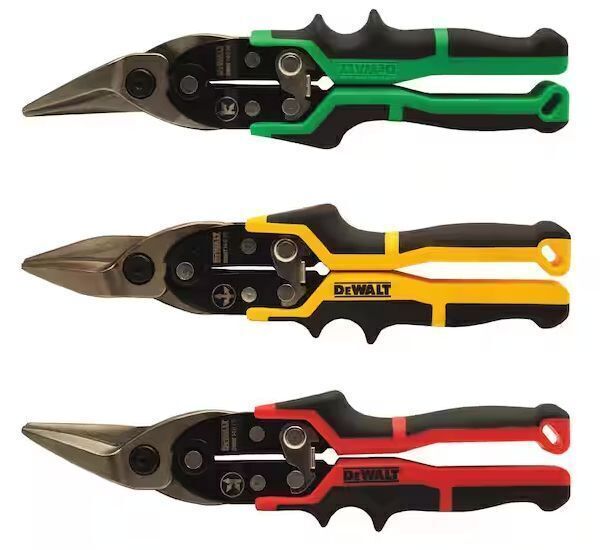 DEWALT Left, Right and Straight Aviation Snips Set (3-Pack) - Image 1 - Lot 241JF