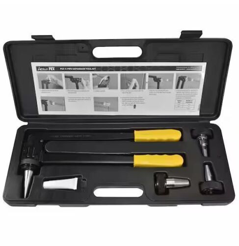 Apollo PEX-A Expansion Tool Kit with 1/2 in., 3/4 in. and 1 in. Expander Heads - Lot 242JF
