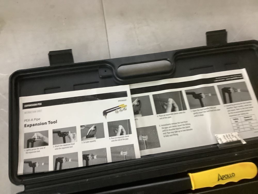 Apollo PEX-A Expansion Tool Kit with 1/2 in., 3/4 in. and 1 in. Expander Heads - Image 4 - Lot 242JF